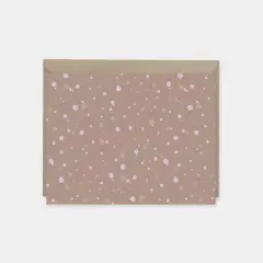 Pink and Mauve Ink Splot Texture Note