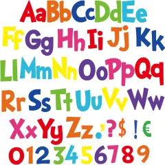 268 Pcs 5 Inch Colorful Bulletin Board Letters Combo Set, Chalkboard Alphabet Letters