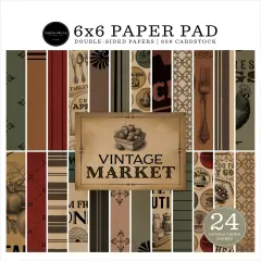 Carta Bella Double-Sided Paper Pad 6"X6"-Vintage Market