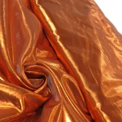 1 Yard Nylon Metallic Tissue Lame Fabric 60 Inches Wide Classic Rust