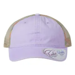 Infinity Her&reg; Women's Washed Mesh Back Cap Lavender/ Stripes