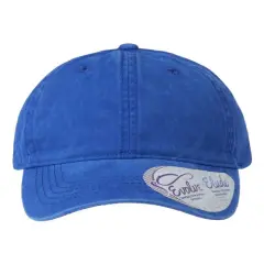 Infinity Her&reg; Women's Pigment Dyed with Fashion Undervisor Cap Royal/ Floral