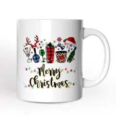 Bartender Buffalo Plaid Christmas Mug Gift