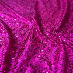 1 Yard Sequin Taffeta Fabric Sparkly Costume & Event Material 50&ndash;54 Inches Wide Fuchsia