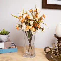 Northlight Twisted Dual Purpose Glass Candle Holder Vase - 7.75" Clear