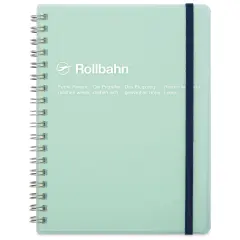 Delfonics Rollbahn Clear Plastic Notebook - 5-1/2" x 7", Blue