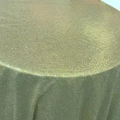 1 Yard Glitz Sequin Round Tablecloth 90 Inches Sparkle Polyester Cover for Party and Wedding Decor Champagne
