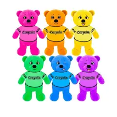 Plush Crayola Bear Assorted Colors Soft Plush
