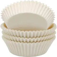 Premium White Standard Greaseproof Cupcake Liners Muffin Baking Cups for Wedding, 100-Count