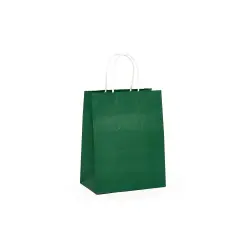 Chic Bright Matte Shopping Bag with White Interior 6" x 3 1/4" x 8 3/8"