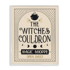 Witches Couldron Vintage Shoppe Framed Giclee Art White