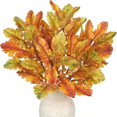 5 Pcs Fall Leaves Stems