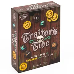 Professor Puzzle: Traitor's Tide - A Dice Game of Treasure & Treachery, Play As Loyal Shipmates Or Mutineers, High-Seas Theme, Kids 10+, 3-6 Players