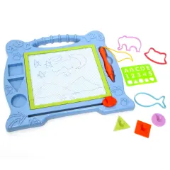 Roo Crew: Magic Doodle Board - 9 Pieces - Travel Friendly, Sketch & Erase, Animal Shapes, ABC, Magnetic Writing Toy, Preschool, Toddler & Kids Ages 3+