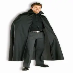 56" Black Adult Costume Cape