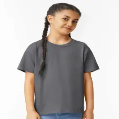 Gildan&reg; Youth Crewneck Short Sleeve Sofystyle T-shirt - 64000B Charcoal