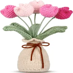 Crochet Knitting Tulip Bouquets