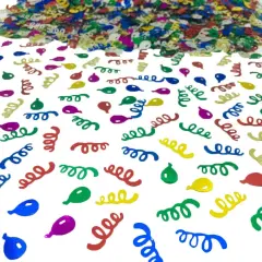 Confetti Sprinkles Table Scatters for Birthday Wedding Celebration Retirement Party Decoration DIY Arts and Crafting Metallic Foil Confetti 1.6 Ounce Balloon Ribbon