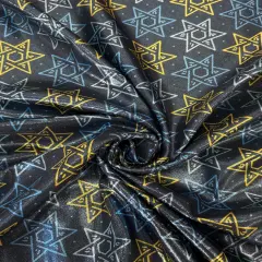 1 Yard Star of David Mystique Spandex Fabric for Holiday Costumes Dancewear Leggings Activewear 60 Inches Wide