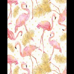 Flamingo Paradise Cotton Fabric | By the Yard | Sewing and Crafting | 44 inches wide