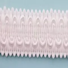 1/2" Scroll Braid Gimp w/ Backing - 12 Continuous Yards - Many Color Options! White