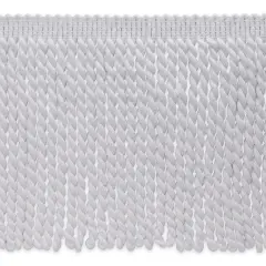 5 yards of 6" Cotton Bullion Fringe Trim | 5 yard cut White