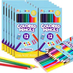 432 Count Colored Pencils Bulk, 36 Pack Colored Pencils for Kids 12 Colors, Pre-sharpened Color Pencils, Bulk Coloring Pencils School Supplies for Teachers, Classroom Prizes, Art Supplies