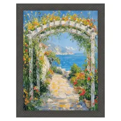 Cris Cross Cathedral Gothic Black Picture Frame 20x28 frame