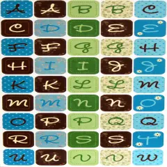 Designer Daisy Crazy Alphabet Stickers