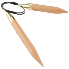 KnitPro-Basix Beech Fixed Circular Needles 40"-Size 19/15mm