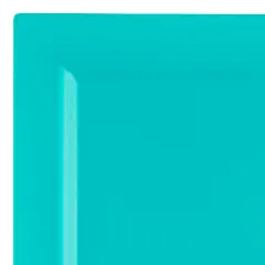 Sea Aqua Square Plastic Cake Plates - 6.5" (120 Plates)