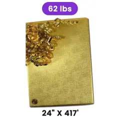 Gold Texture Embossed Metallic Wrapping Paper 24" x 417" Roll