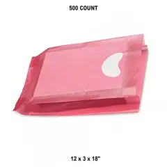 Merchandise Bags 12" x 3" x 18" for Red