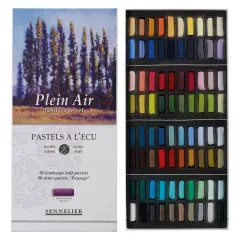 Sennelier Soft Pastels Cardboard Box Set of 80 Half Stick - Plein Air Landscape