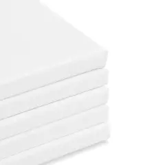 artPOP! Stretched Canvas Pack - 12" x 12" Canvas, Package of 5, 100% Pure Cotton Duck Canvas, Triple-Primed with Acrylic Gesso, 5/8" Profile, Durable Wood Frame