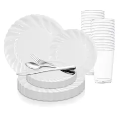 Clear Flair Plastic Wedding Value Set (36 Settings)