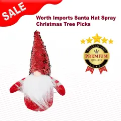 Worth Imports Santa Hat Spray Christmas Tree Picks