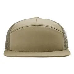 Richardson&reg; Seven Panel Trucker Cap Pale K L Green