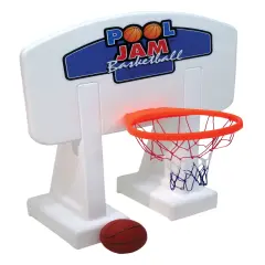 Swim Central Pool Jam Inground Water Basketball Game - 32.5&rdquo; White