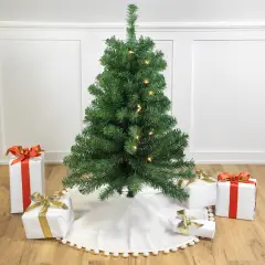 Northlight Pre-Lit Medium Blackwater Fir Artificial Christmas Tree - 3' - Clear Lights Green