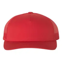YP Classics&reg; Five-Panel Retro Trucker Cap Red