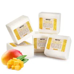Pifito Mango Butter Melt and Pour Soap Base │ Bulk Premium 100% Natural Glycerin Soap Base │ Luxurious Soap Making Supplies
