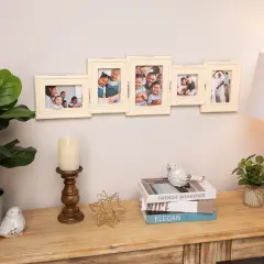 Northlight Multi-Sized Collage Picture Wall Frame - 34.5" - Cream Ivory