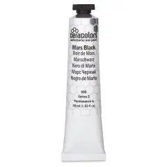 Ceracolors Waterborne Wax Paint - Mars Black, 50 ml