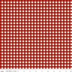 Gingham in Red (c16356-red) | Charming Christmas | Kelsey Carlson | Riley Blake