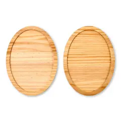 Martha Stewart&trade; 10" x 14" Hardwood Oval Plaques - 2 pc. - 68535