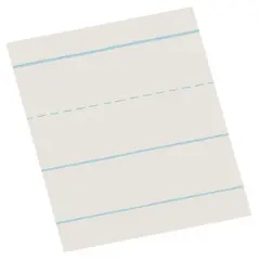 School Smart Picture Story Paper, 1 Inch Rule, 1/2 Inch Skip, 18 x 12 Inches, 500 Sheets