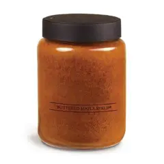 26 Ounce Yellow Buttered Maple Syrup Jar Candle with two Lead-Free Wicks Ideal Addition to Any Room