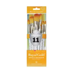 RSET-GTF | Royal Gold&trade; 11pc Filbert/Wash Brush Set