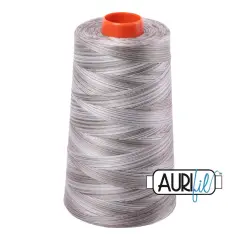 Silver Fox - Variegated (4670) | 50wt Cone (5900M / 6452Y) | Aurifil Thread